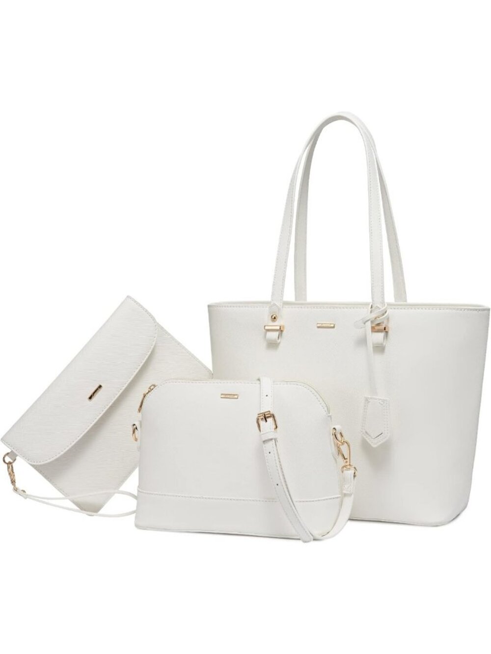 Stylish Women's 3-Piece Purse Set - Tote, Shoulder Bag & Hobo Handbag